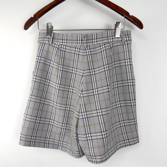 Aqua Plaid Shorts - Picture 3 of 3